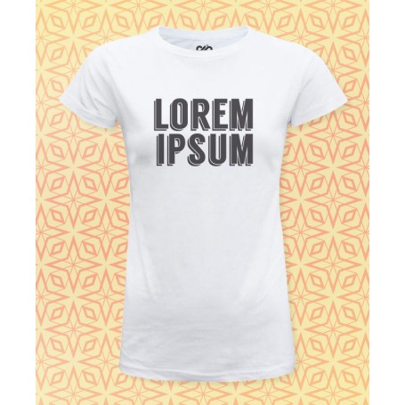 T-shirt Donna in Poliestere, "Lorem Ipsum"
