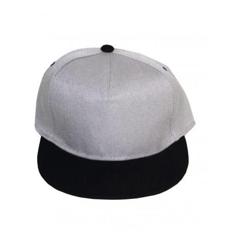 Cappellino Grigio con Visiera Nera