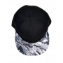Cappellino Nero con Visiera in Fantasia