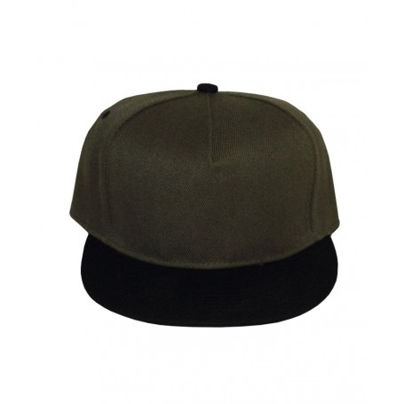 Cappellino Verde Militare con Visiera Nera