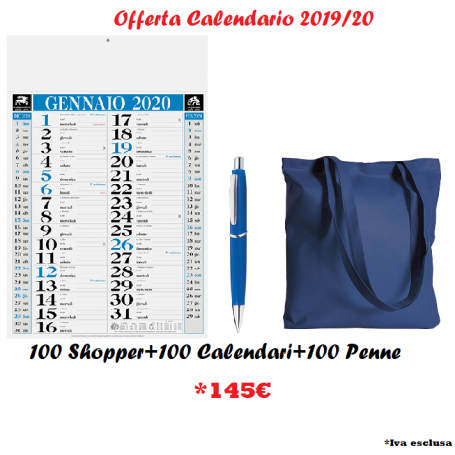 Calendario con Penna e Shopper